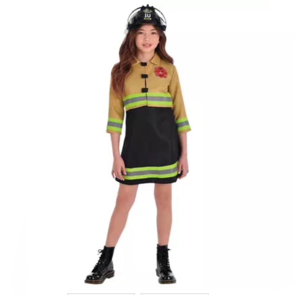 Amscan firefighter child costume. NWT large 12-14